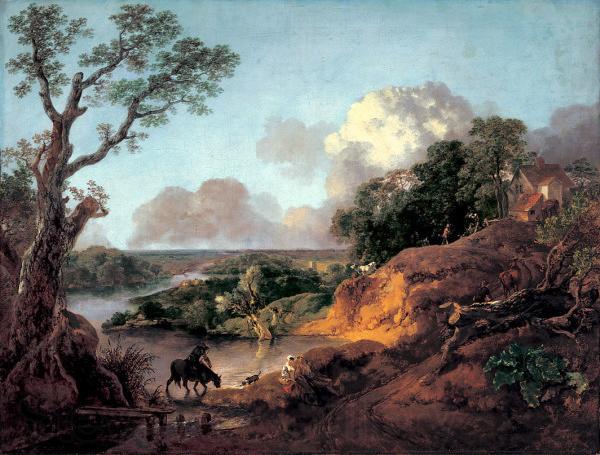 Thomas Gainsborough View in Suffolk Spain oil painting art
